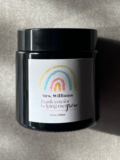 Teacher's Appreciation Candle